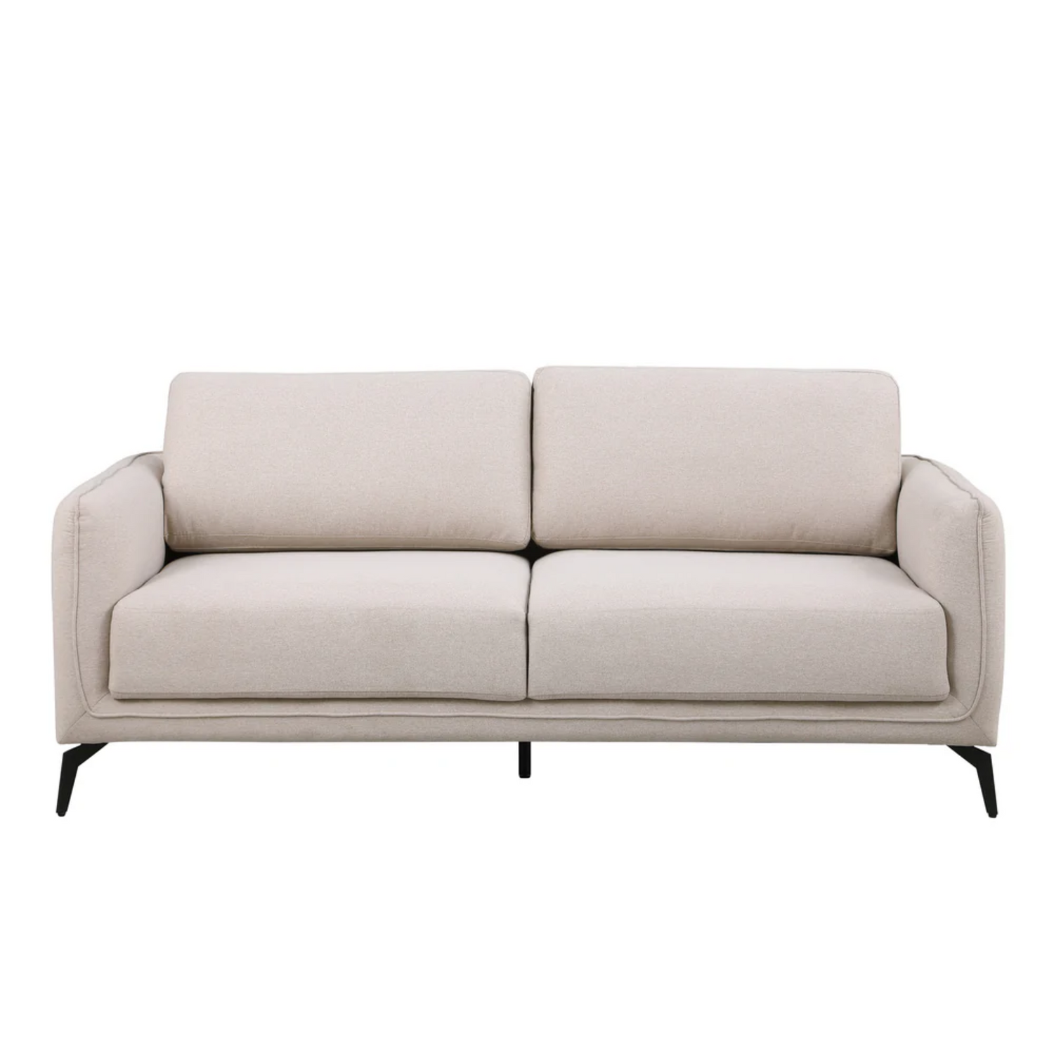 Le canapé 3 places en tissu beige, minimalisme chaleureux