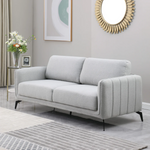 Le canapé 3 places en tissu beige, minimalisme chaleureux